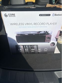 Wireless vinyl record player