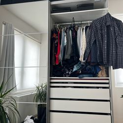 LIKE NEW Huge IKEA Pax Wardrobe with mirrored doors