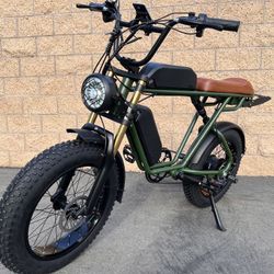 ✅ BRAND NEW - 750W Dual Battery/Dual Rider-Electric E-bike⚡️🚀⚡️33mph, 26ah, 80 Mile Range(Long Seat) W/FREE HEAVY DUTY CHAIN LOCK (4ft/10mm)