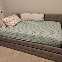 FS: Twin Bed Frame w/ Mattresses 