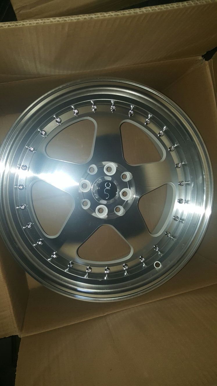 Jnc brand wheels new 100x4 and 114x4