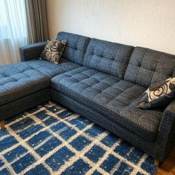 New Reversible Sectional.  Grey.  86 X 59.  Free Delivery!