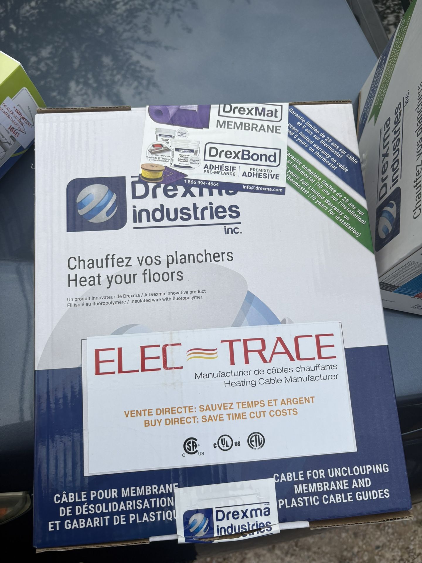 Heating Floor Systems, I Have 3 Boxes And Also Comes With The Floor Thermostat. Asking 140 For Each Box I Will Sell It To You With The Thermostat.