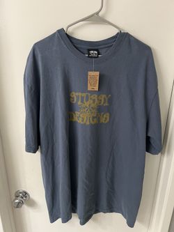 Stussy Wes Palms Navy Tee Brand New 
