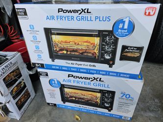 PowerXL Family Size Air Fryer Grill Plus 8-in-1 Air Grill Bake And Toast