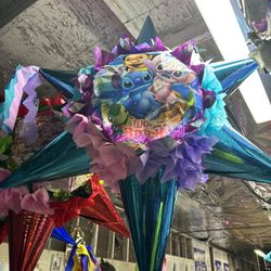 Stitch And Angel Bola Star Pinata