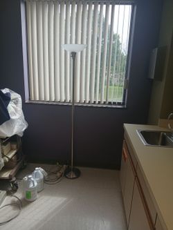Torchiere Floor Lamp Brushed Nickel