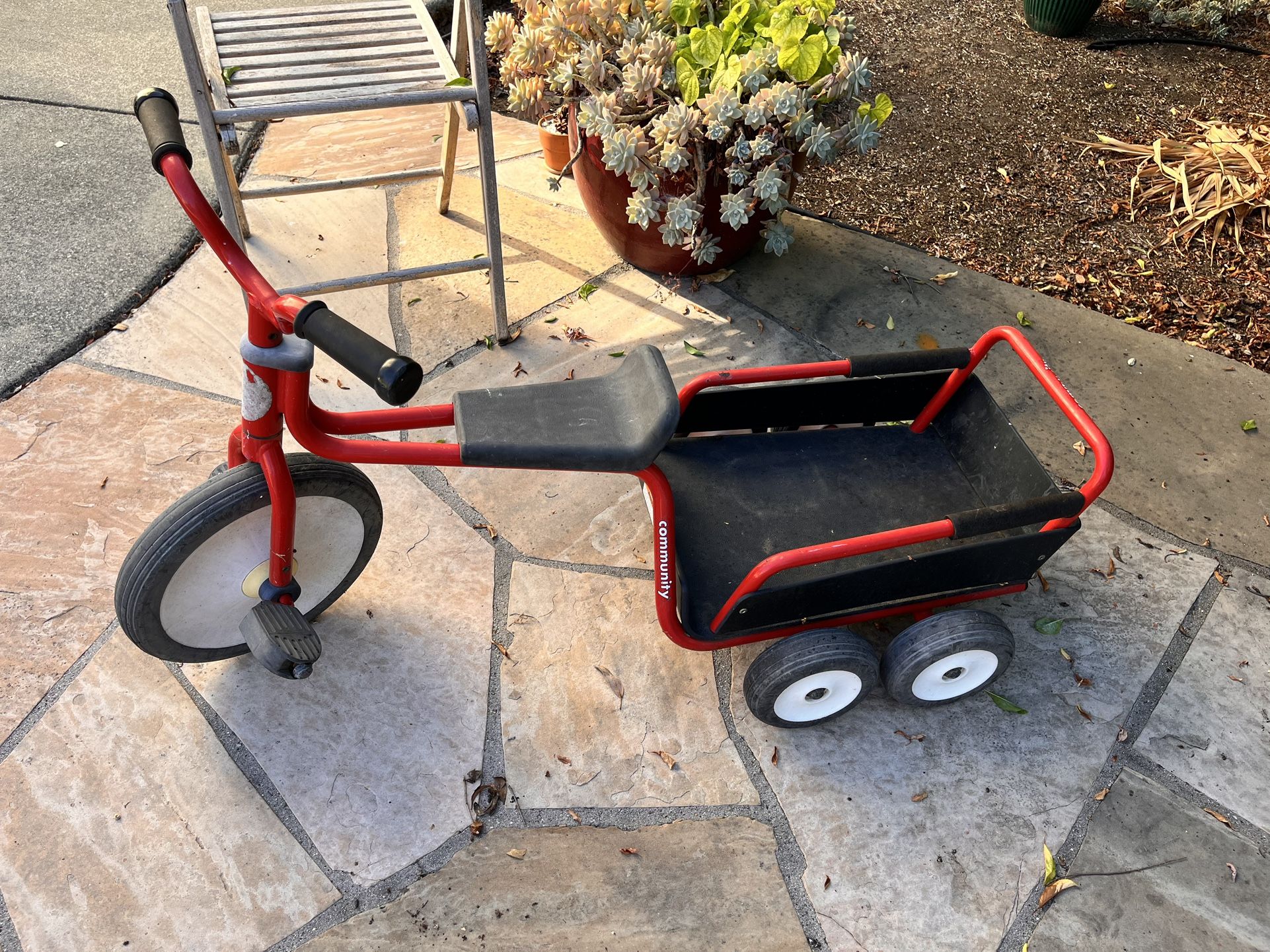 Community Playthings Tricycle With Trailer