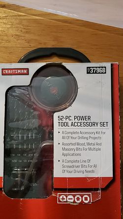Craftsman 52 piece power tool accessory set