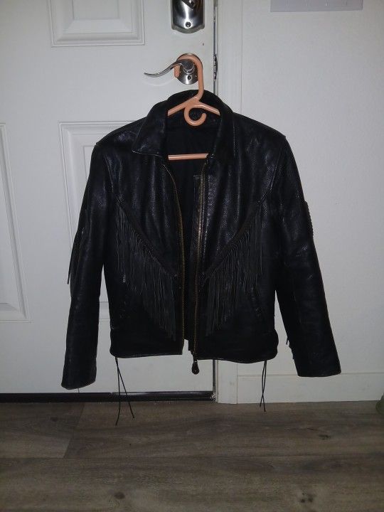 Women's Leather Motorcycle Jacket