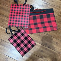 Buffalo Plaid Gift Bags