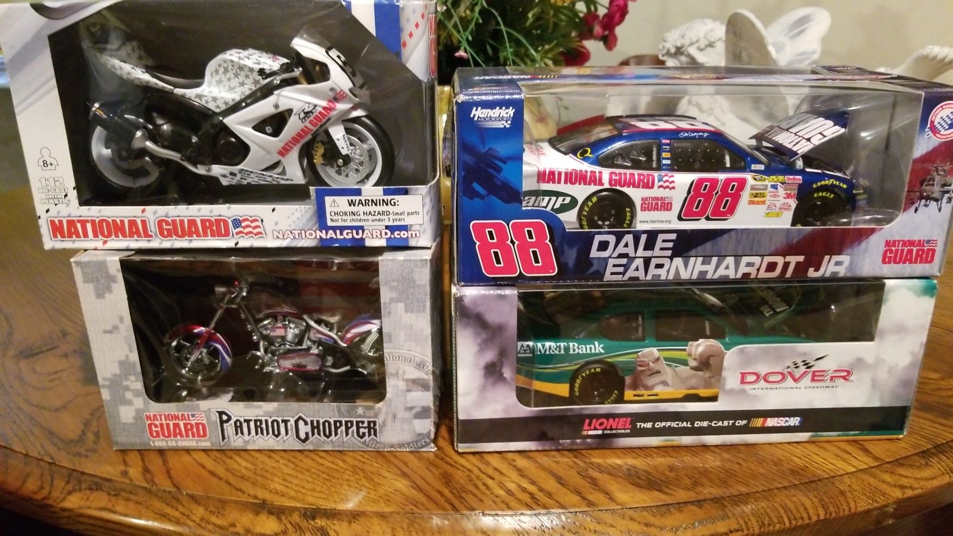 Rare Diecast Motorcycle and Nascar