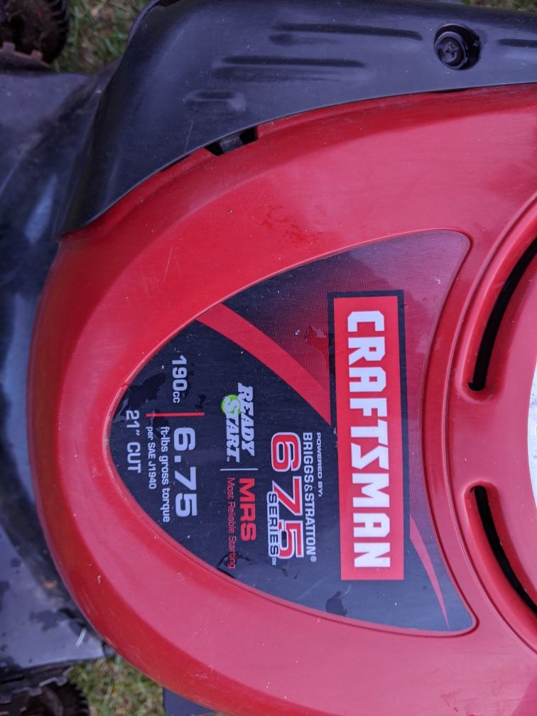 Craftsman 21" manual lawn mower. 190cc for Sale in Stanwood, WA OfferUp