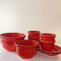 $5 Per Piece - 12 Piece Italian Ceramic Pottery Serving Dishes And Bowls All For $60 