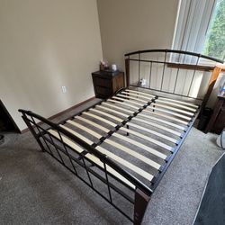 FREE Used Queen Bed Frame w/ Mattress Slats