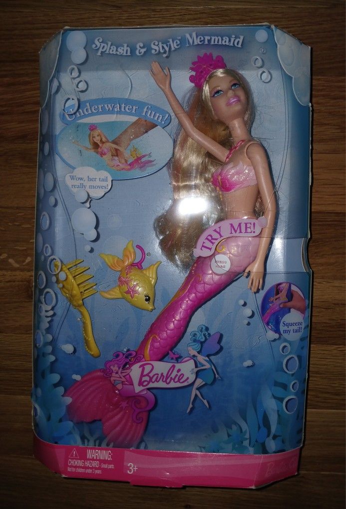 New. BARBIE Splash & Style MERMAID 2008