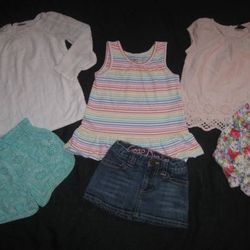 Baby Gap Girls 2T Summer Clothes Outfit Lot Shirts Shorts Skirt