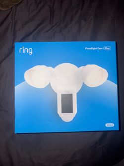 Ring Floodlight Cam Plus Wired White Outdoor IP Camera Wi-Fi 1080p