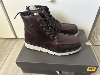 New CaterpillarCAT Leather Boots Men 8.5size