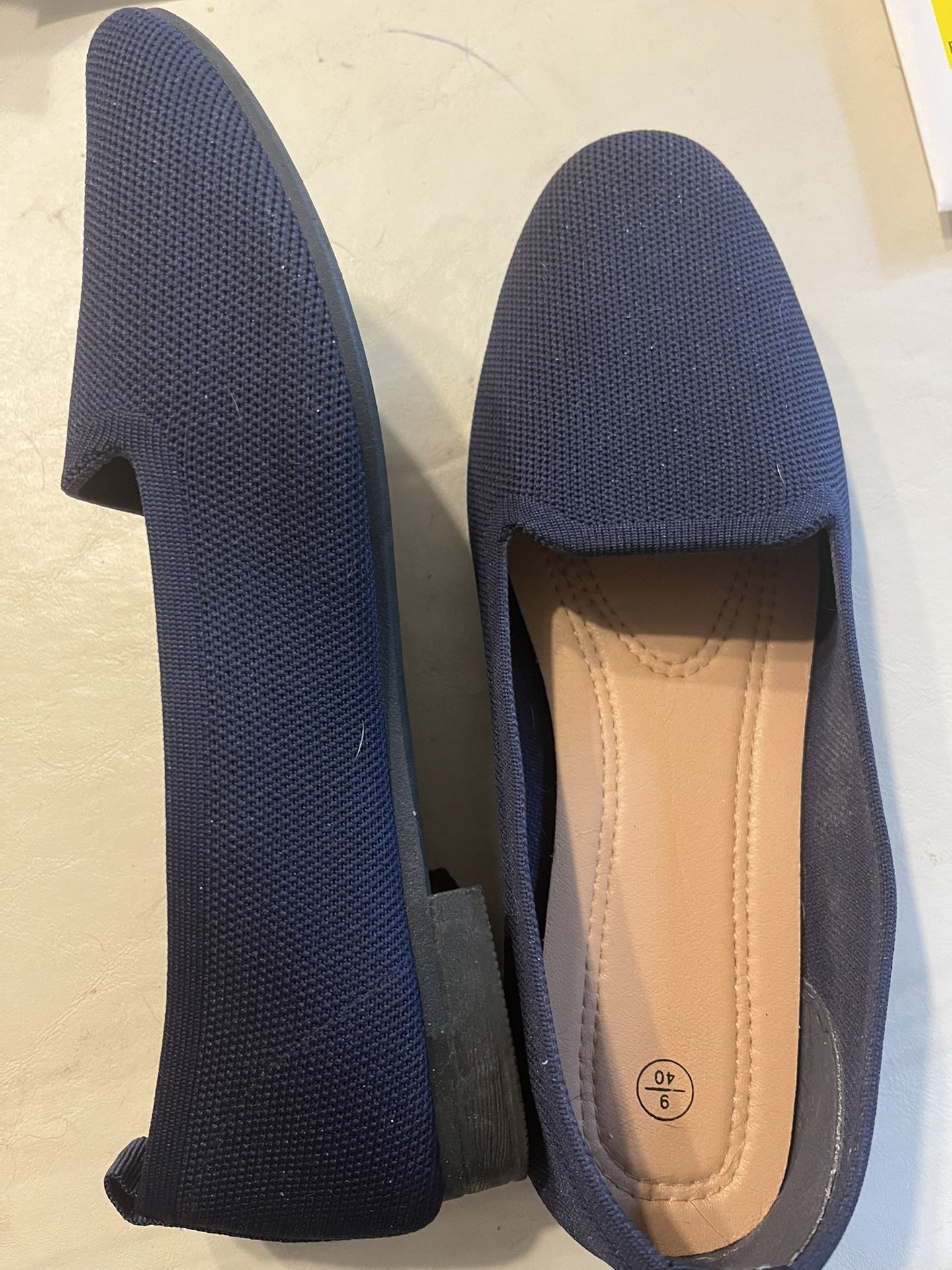 Ballet Flats, Navy Size 9