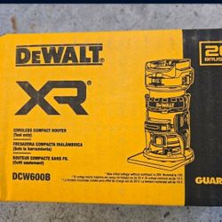 Dewalt 20v Router Brushless XR With Variable Speed Brand New Tool Only