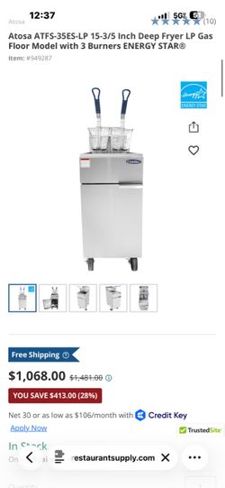 Commercial double fryer brand new