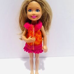 Chelsea Kelly Barbie Friends Mattel 2010 Pink/Orange outfit doll