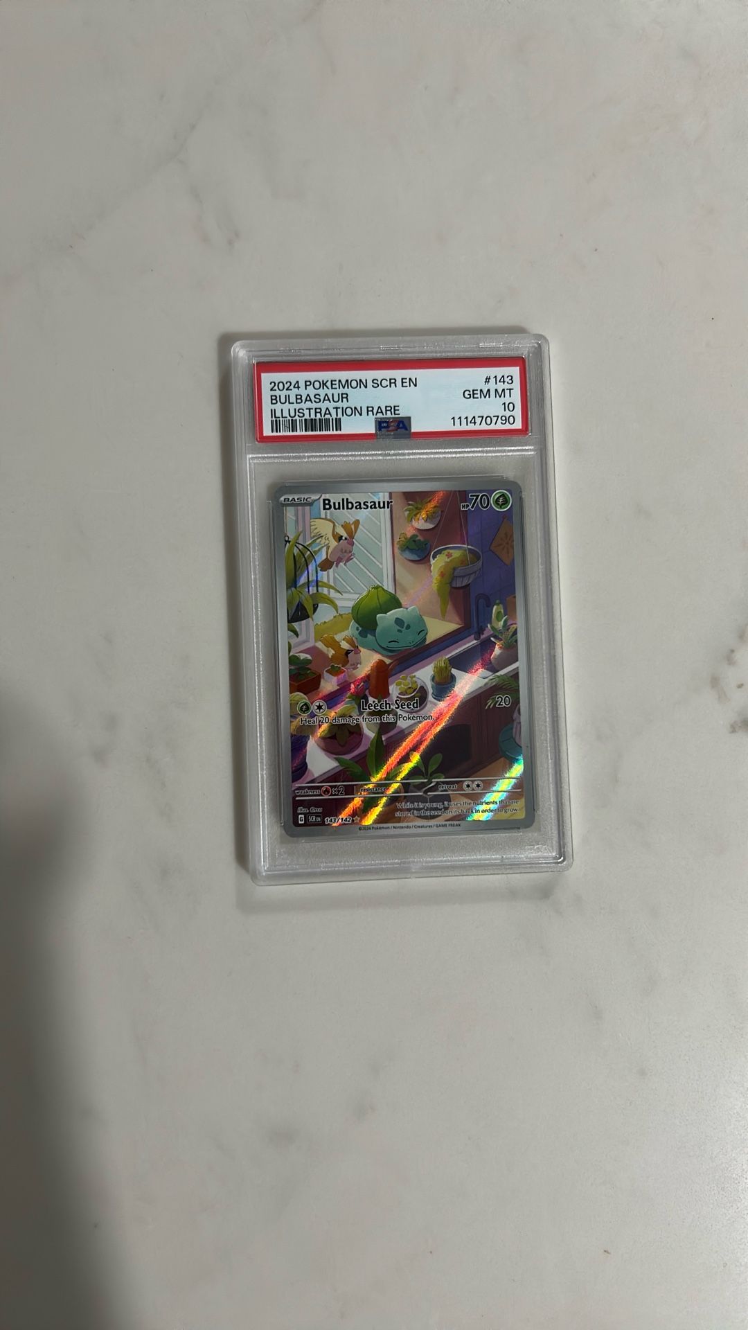 Two PSA10 Bulbasaur #143 Fullarts