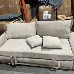 (Brand new) light brown Convertible Queen Size Sleeper Sofa Bed