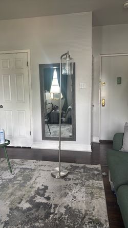 67” Silver Floor Lamp – Foot Pedal Switch