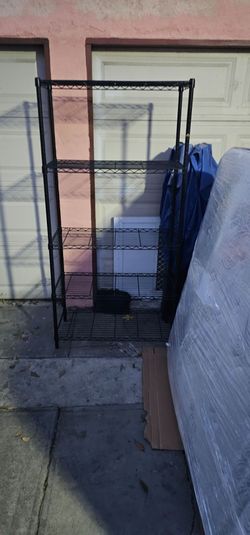 Black Wire Metal Shelving Unit 5 Tier