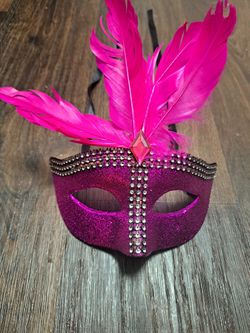 Masquerade Mask Pink For Party Ball