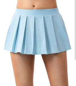 Light blue mini skirt /rave/role play/