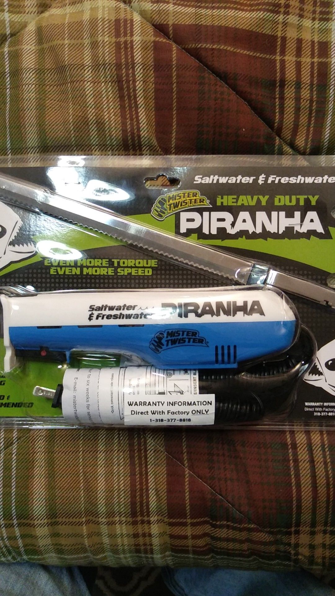 Brand new piranha electric fillet knife