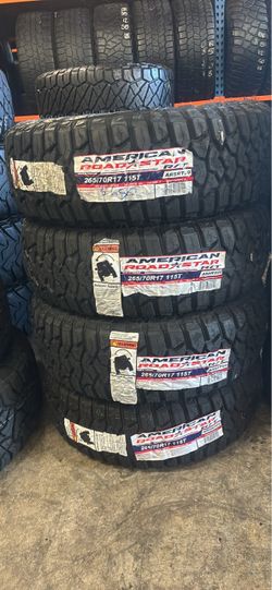 265/70/17 New American R/T tires