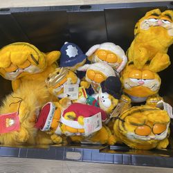Christmas Garfield Plush Vintage Collection Lot