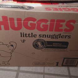 $40.  6 Bags Of Size 1 Huggies Diapers 