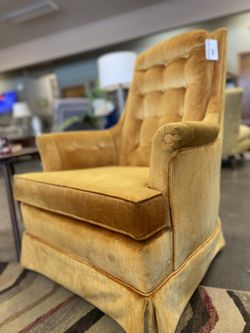 Vintage Velvet Armchair