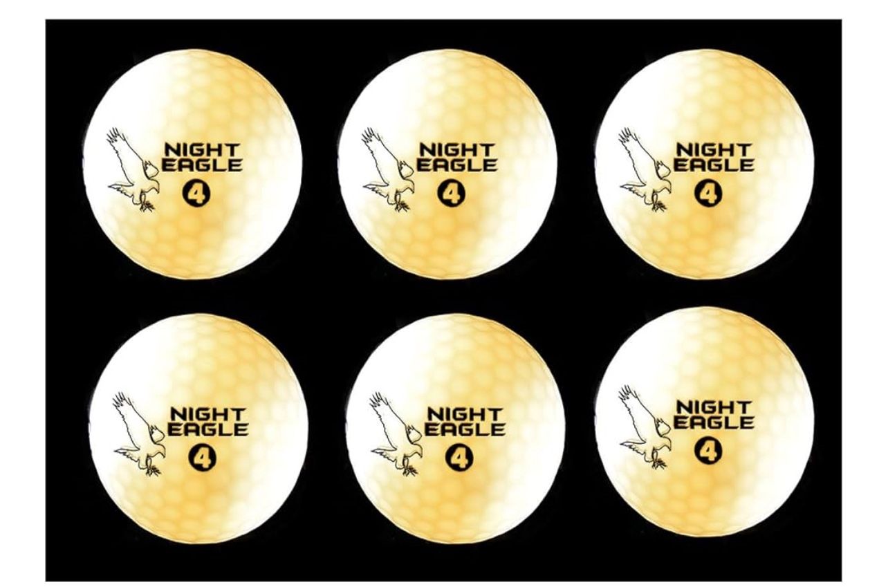  CV LED Golf Balls - Light Activated - No Timer - 6 Pack (White)