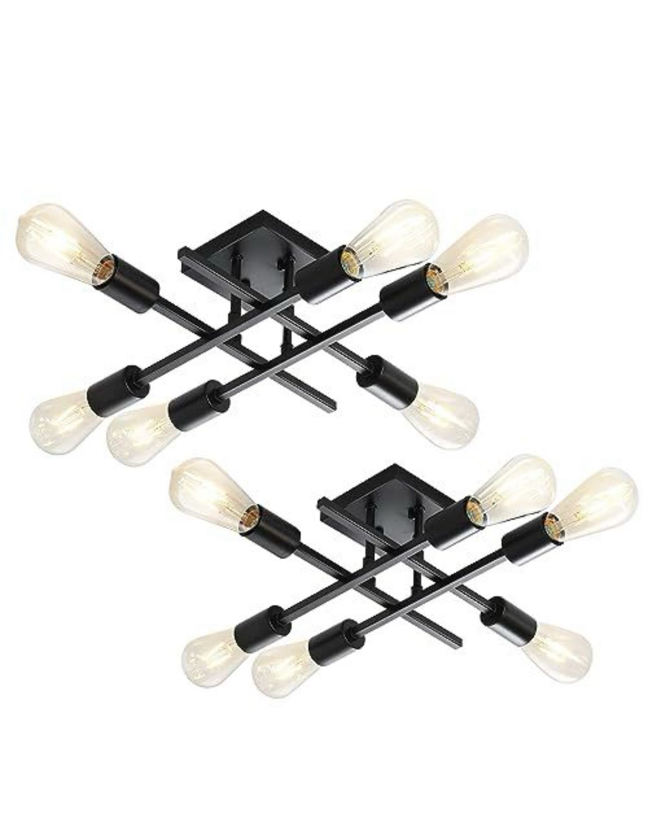 Semi flush mount ceiling light 