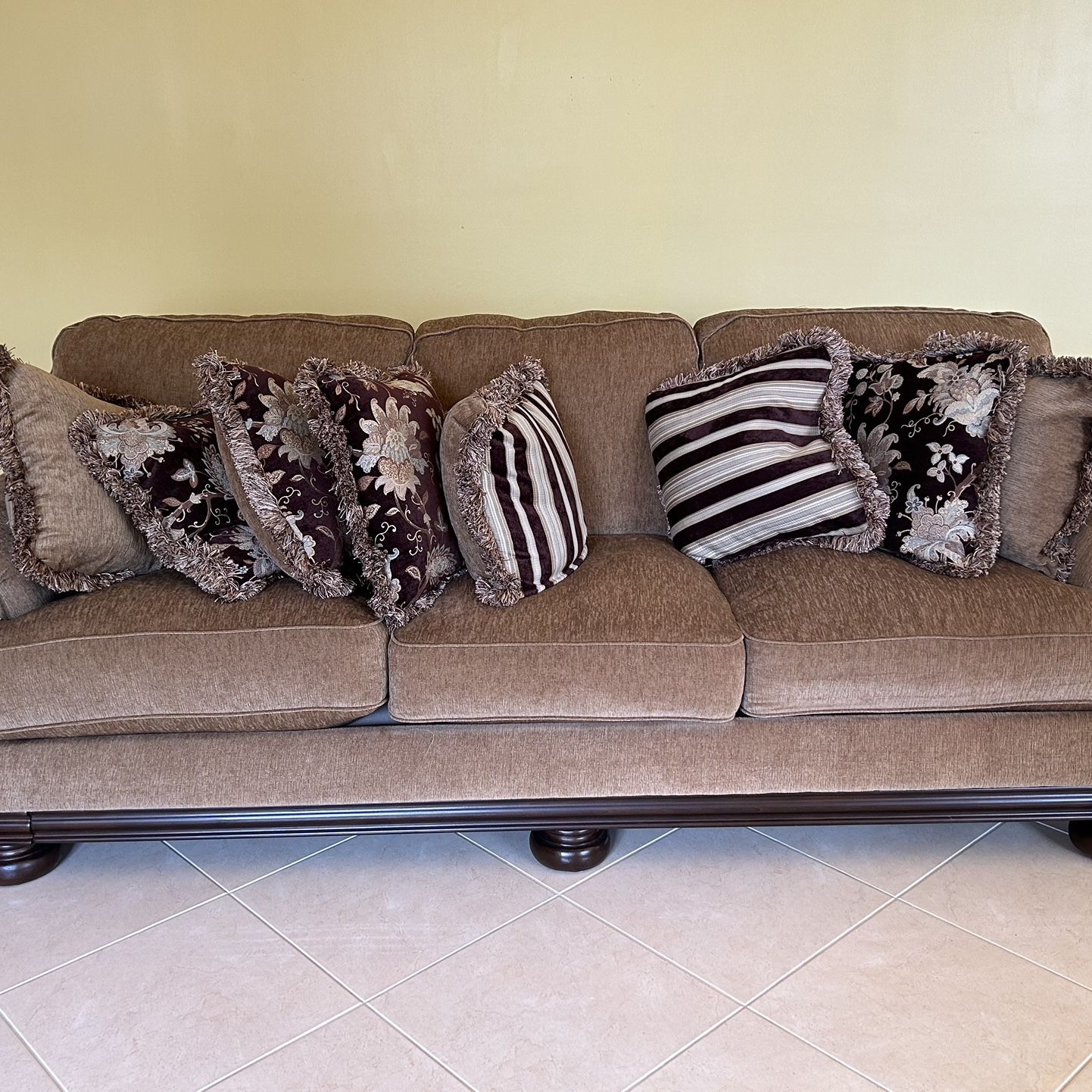 Ashley Brown Sofa Set