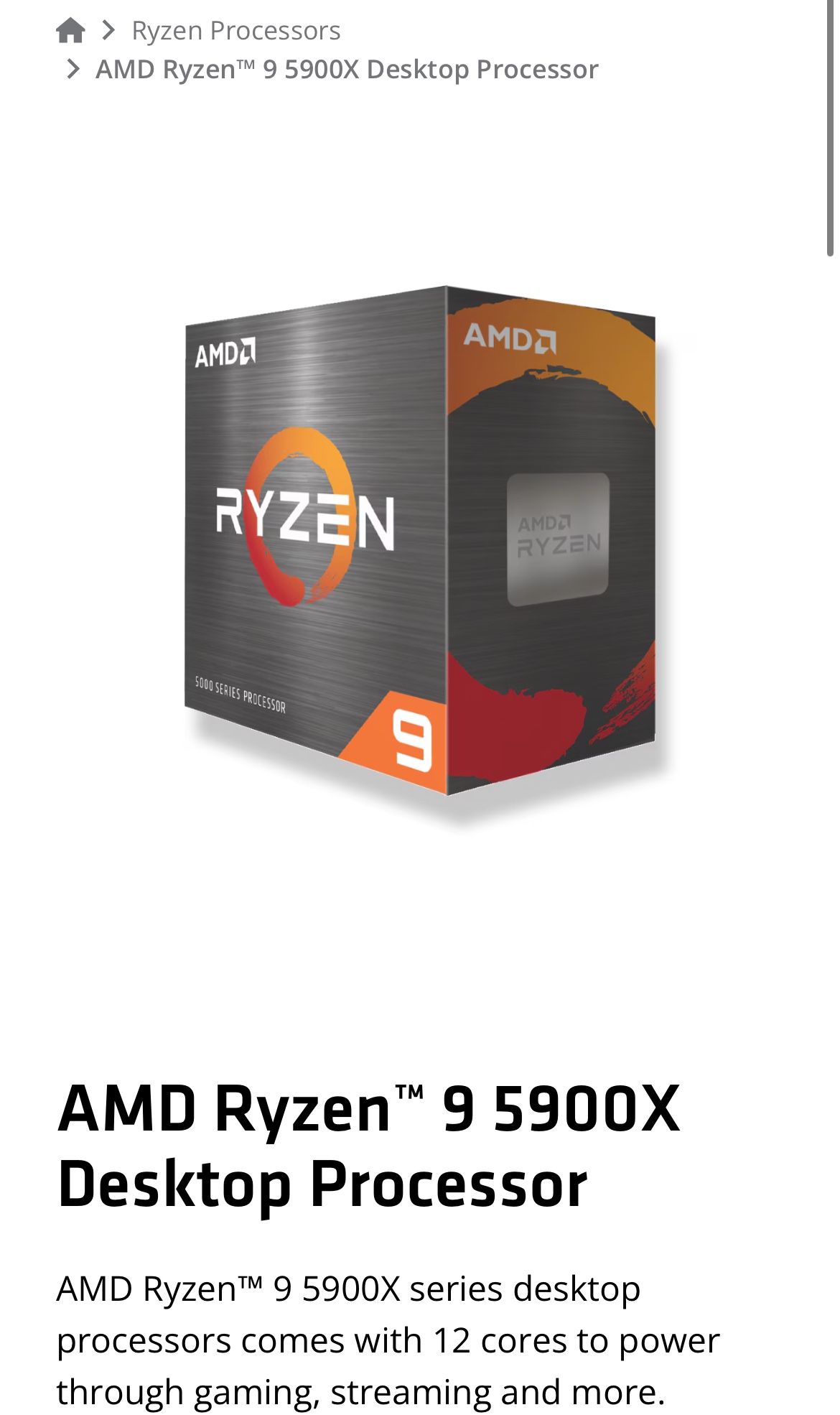 RYZEN 9 5900x