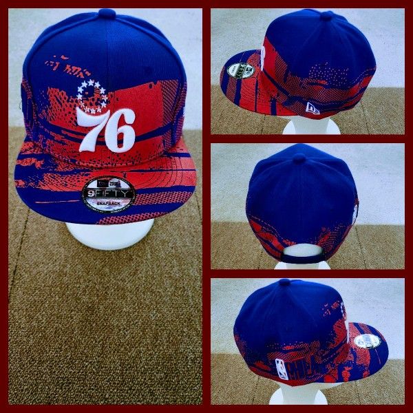 PHILADELPHIA 76ERS NBA BASKETBALL ๐ SNAPBACK HAT.