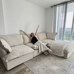 Beige Cloud Sectional (New sets)