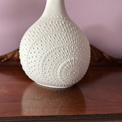 Beautiful White Bisque Vase From West Germany