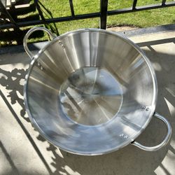 22” Stainless Steel Cazo for Carnitas 