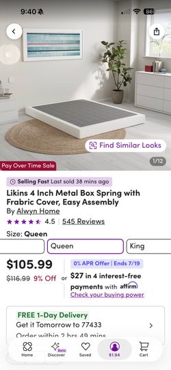 Queen box spring