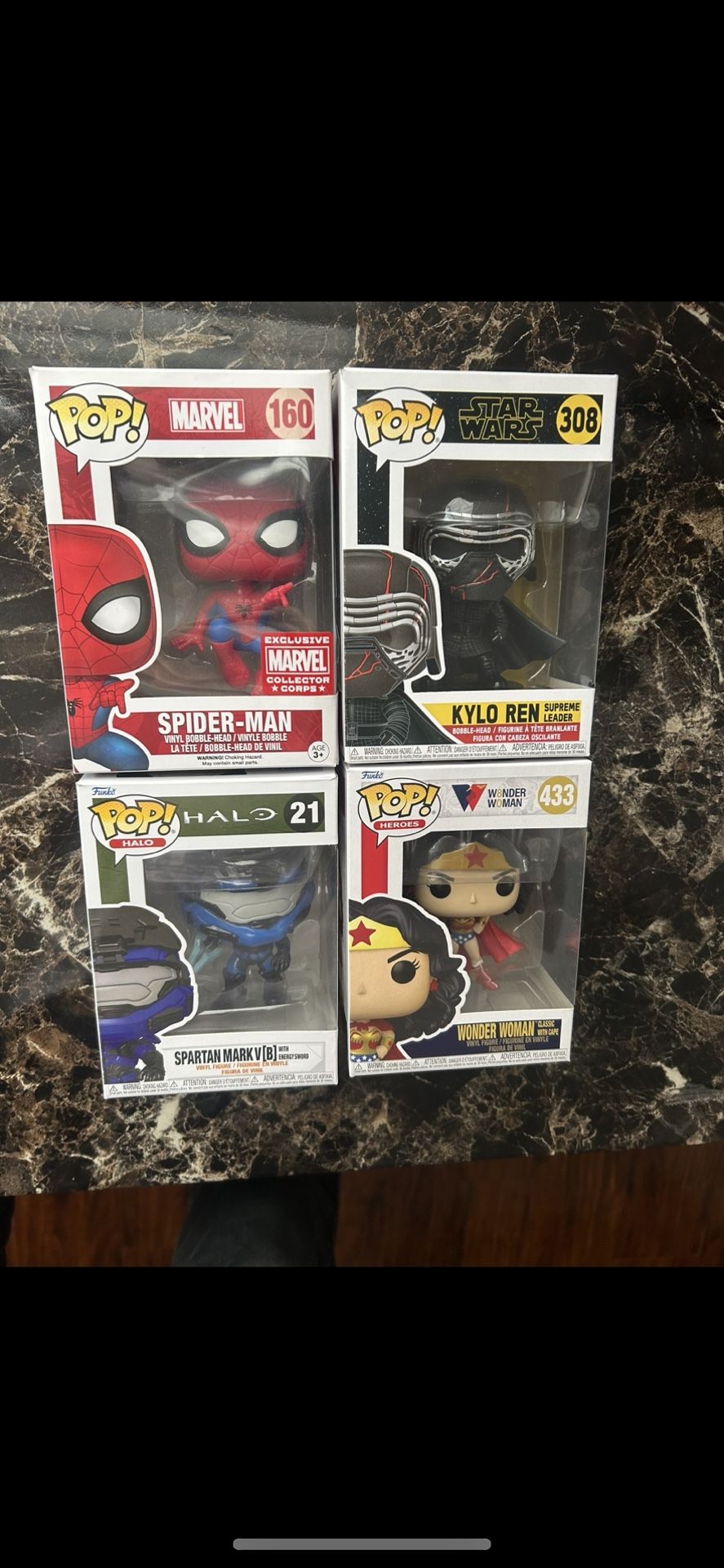 4 Funko Pops Excellent Condition Take All For 50