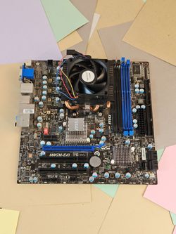 MSI 880GM-E43 Motherboard AMD Phenom II X6 1090T CPU Cooler