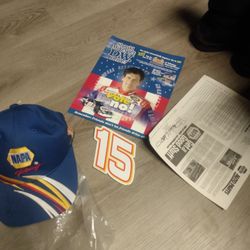 Vintage Michael Waltrip Signed Hat And Memorabilia